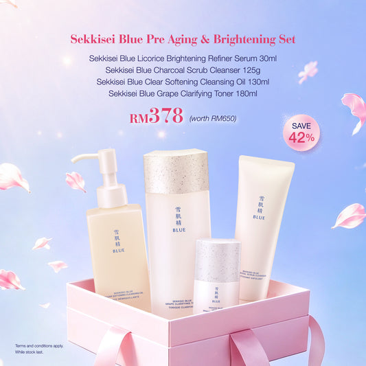 Sekkisei Blue Pre Aging & Brightening Set