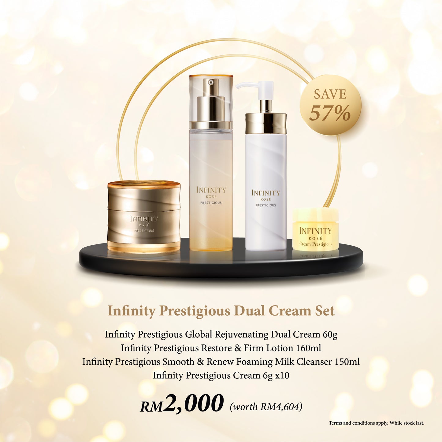 [Live Exclusive] Infinity Prestigious Dual Cream Set