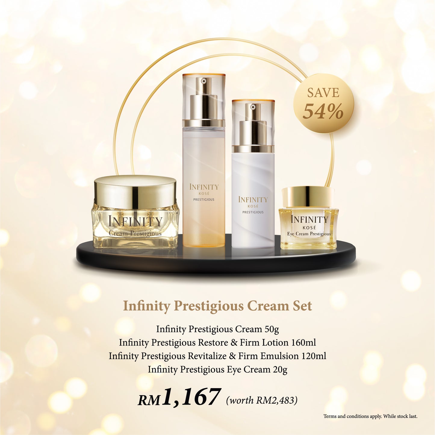 [Live Exclusive] Infinity Prestigious Cream Set